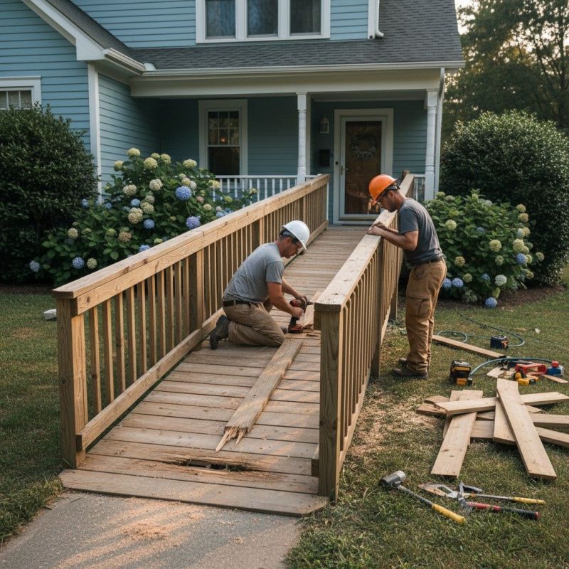 Local Wheelchair Ramp Replacement pros at work