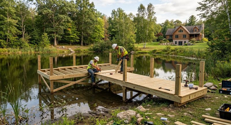 Pond Dock Construction in Kansas City, KS