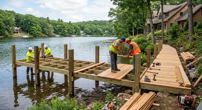 Pond Dock Installation in Alpharetta, GA