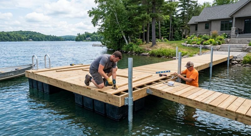 Pond Dock Installation in Alpharetta, GA
